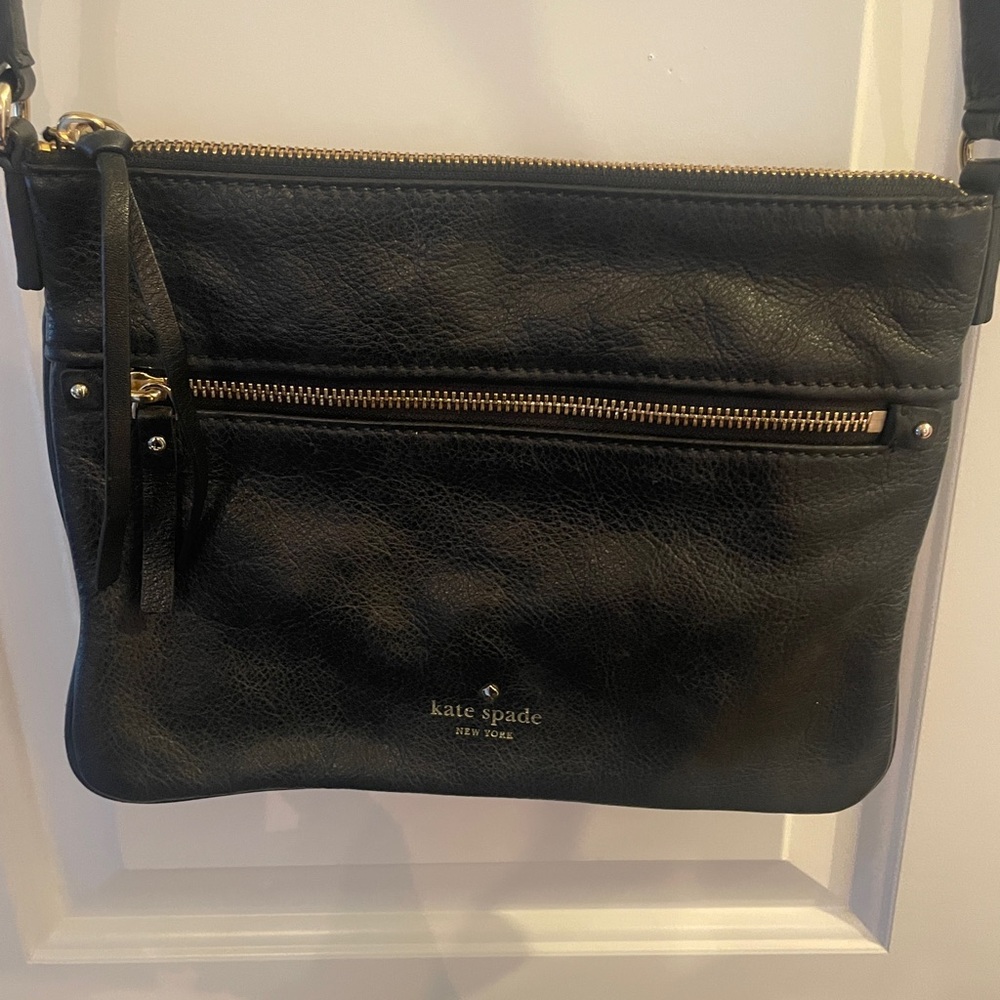 Kate Spade Black Leather Crossbody Bag